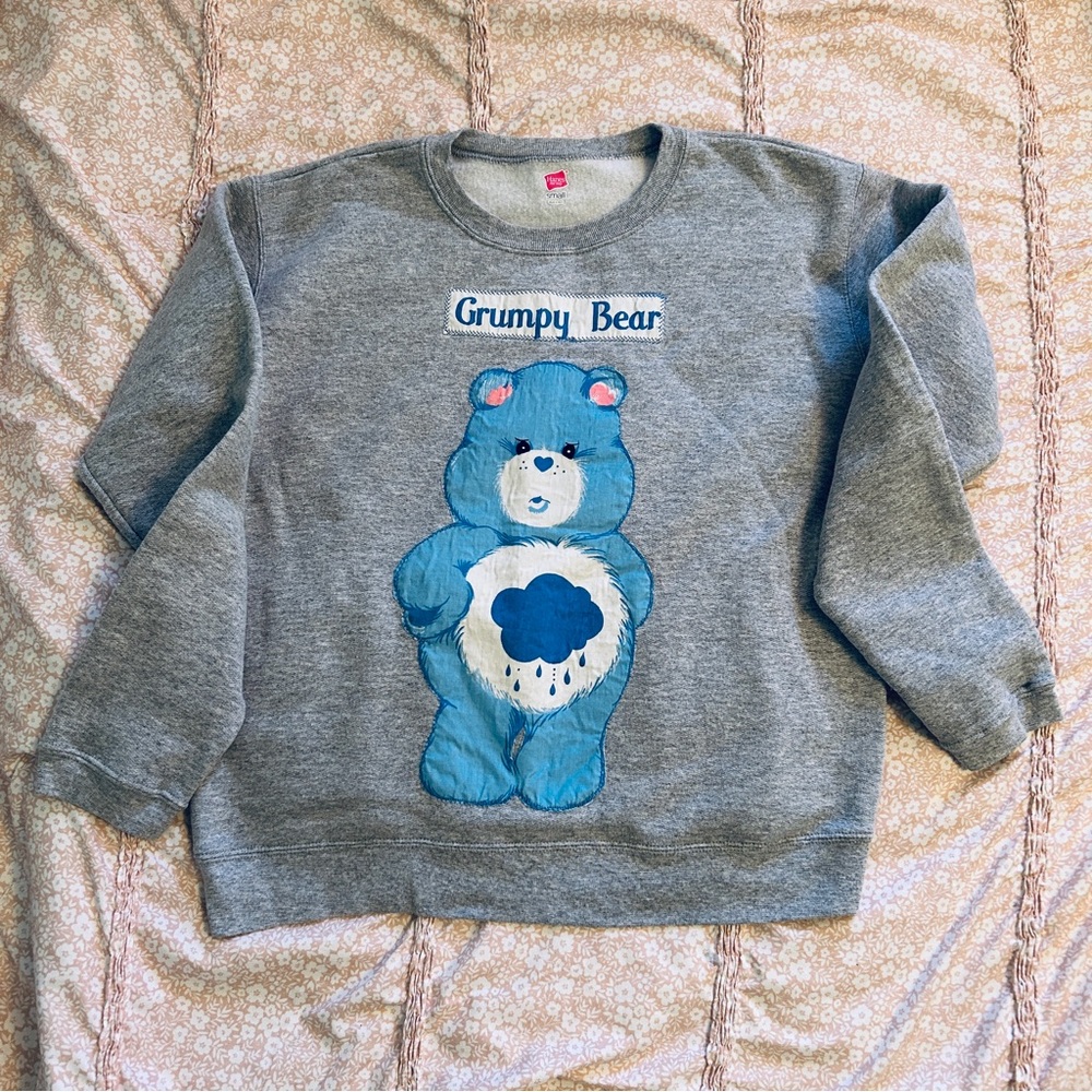 Handmade Grumpy Bear Cozy Sweatshirt
